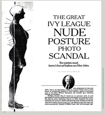 yale posture photos|Ivy League students used to have to pose for nude photos